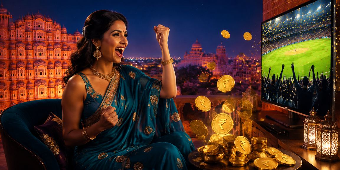 Elegant slot featuring Indian palace and jewels in red-gold tones